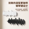 Solid wood entrance door coat hook, foyer piano key hanging rack without drilling, wall hanging creative coat and hat rack hook details Picture